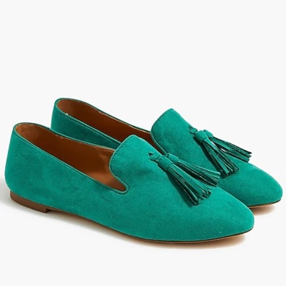 J. Crew Factory Shoes - J.Crew Factory Women's Green Deep Emerald Tassel loafers Size 7.5, NWT